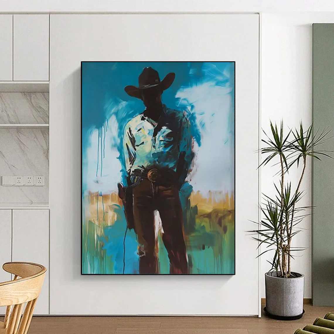Figure Tones Painting extra large gold wall art for bedroom